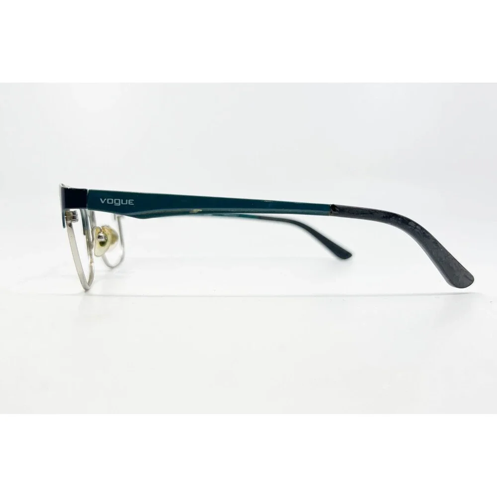 Vogue Eyeglasses Womens Teal Silver VO 3940 5068 Cat Eye 52-16-140